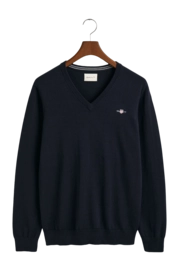 Pull GANT Homme Classic Cotton V-Neck Evening Blue 25