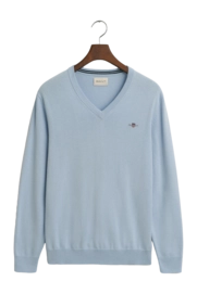 Pull GANT Homme Classic Cotton V-Neck Fresh Blue 25