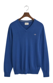 Trui GANT Men Classic Cotton V-Neck Rich Blue 25