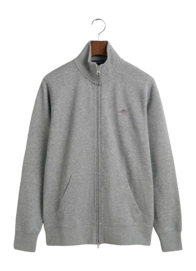 Gilet GANT Homme Reg Shield Full Zip Sweat Grey Melange 25