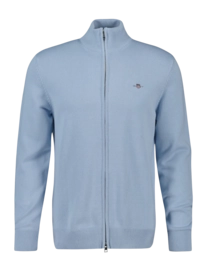 Vest GANT Men Casual Cotton Zip Cardigan Fresh Blue 25
