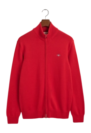 Vest GANT Men Casual Cotton Zip Cardigan Ruby Red 25
