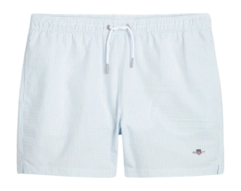 Badehose GANT Herren Seersucker Swim Shorts Fresh Blue 25