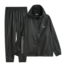 Regenpak Tretorn Unisex Packable Rainbreaker Set Black