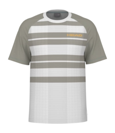 Tennis Shirt Head Men Performance Tee 25 Print Willow Grey