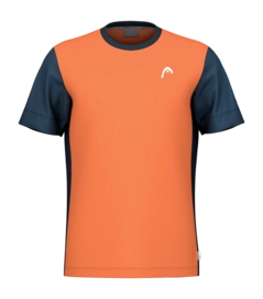 T-shirt de Tennis Head Men Slice Shirt Campfire Orange