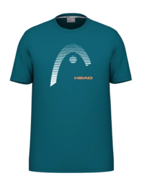 Tennis Shirt Head Men Carl Tee Teal