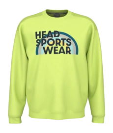 Pull de Tennis HEAD Men Rally Crewneck Lightlime