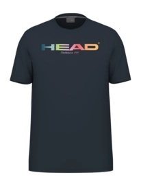 Tennisshirt HEAD Men Rainbow Tee Navy