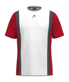 Tennis Shirt HEAD Men Club 25 Tech Tee Red White