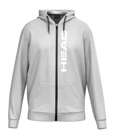 Veste de Tennis HEAD Men Club Original Hoodie Fullzip Grey Melange