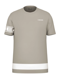 Tennisshirt HEAD Proplayer Tee Herren Willow Grey