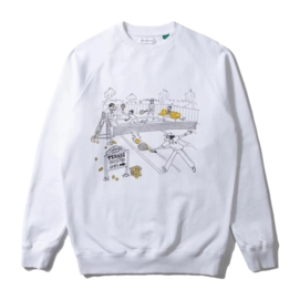 Sweater Edmmond Studios Men Tennis Courts White