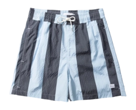 Swim Shorts Edmmond Studios Men Striped Seersucker Light Blue