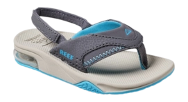 Sandaal Reef Kids Little Fanning Grey Aqua Oak
