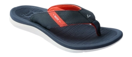 Slipper Reef Kids Santa Ana Navy White Orange