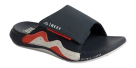 Tongs Reef Men Swell Cruiser Slide Navy White Orange