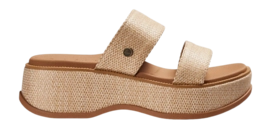 Slipper Reef Women Lofty Lux Hi Tan Raffia
