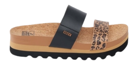 Sandals Reef Women Cushion Vista Hi Leopard Duo