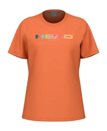 T-Shirt de Tennis Head Femme Rainbow Tee Campfire Orange