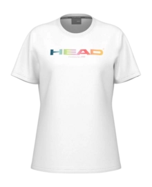 Tennis Shirt HEAD Women Rainbow Tee White