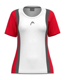 T-Shirt de Tennis Head Femmes Club 25 Tech Tee Red White