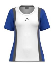 T-Shirt de Tennis HEAD Femme Club 25 Tech Tee Royal White