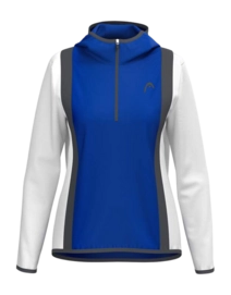 Pull de Tennis Head Femme Club 25 Tech Hoodie Royal White