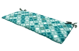 Bankkussen Madison Grids Sea Blue (170 x 48 cm)