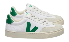 Veja Kids Small Volley Canvas White Emeraude