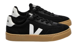 Veja Kids Small Volley Canvas Black White