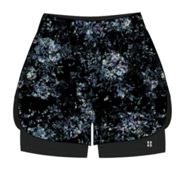 Short Sweaty Betty Femme Nouveau Prix Moyen Course Noir Imprimé Pivoine