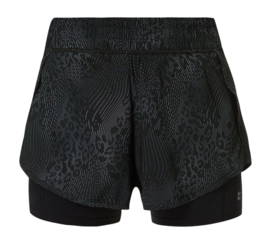 Short Sweaty Betty Femme Nouveau Prix Moyen Course Gris Hybride Imprimé Léopard