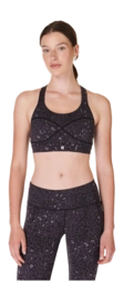 Sport BH Sweaty Betty Women Power Medium Support Black Luxe Leopard Print