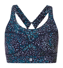 Sport BH Sweaty Betty Women Power Medium Support Blue Aurora Print