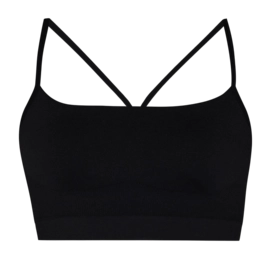 Sports Bra Sweaty Betty Women Spirit Restored Seamless Yoga Black