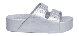 Slipper Freedom Moses Unisex High Silver Silver
