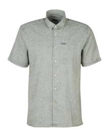 Blouse Barbour Men Nelson S/S Summer Fit Shirt Bleached Olive