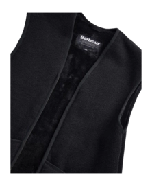 Bodywarmer Barbour Men Warm Pile Waistcoat Zip-In Liner Black