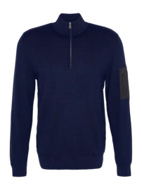 Trui Barbour Men Blades Cotton Half Zip Jumper Navy