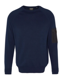 Trui Barbour Men Blades Cotton Crew Neck Jumper Navy