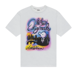 T-Shirt The New Originals Freddy Airbrush Tee Herren White