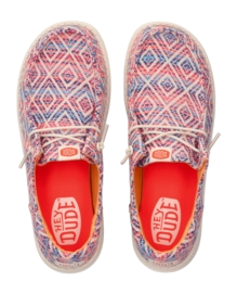 Slipper HEYDUDE Femme Wendy Funk Surf Baja Bleu Pink Multi