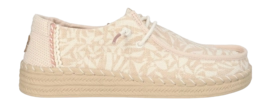 Slipper HEYDUDE Femme Wendy  Espadrille Retro Palm Pale Pink White