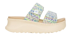 Sandalen HEYDUDE Damen Delray Slide Surf Baja Blue Multi
