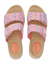 Sandalen HEYDUDE Damen Delray Slide Surf Baja Blue Pink Multi