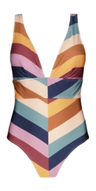Swimsuit Barts Women Corangs Sculpting One Piece Multi-coloured