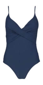 Badpak Barts Women Solid Shaping One Piece Navy