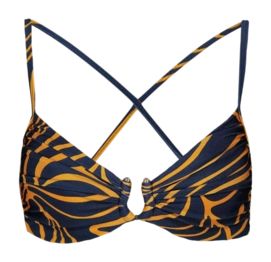 Bikinioberteil Barts Indul Cross Back Damen Navy / Yellow