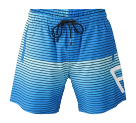 Maillot de Bain Brunotti Homme Preves Colorflow Stripe Neon Blue